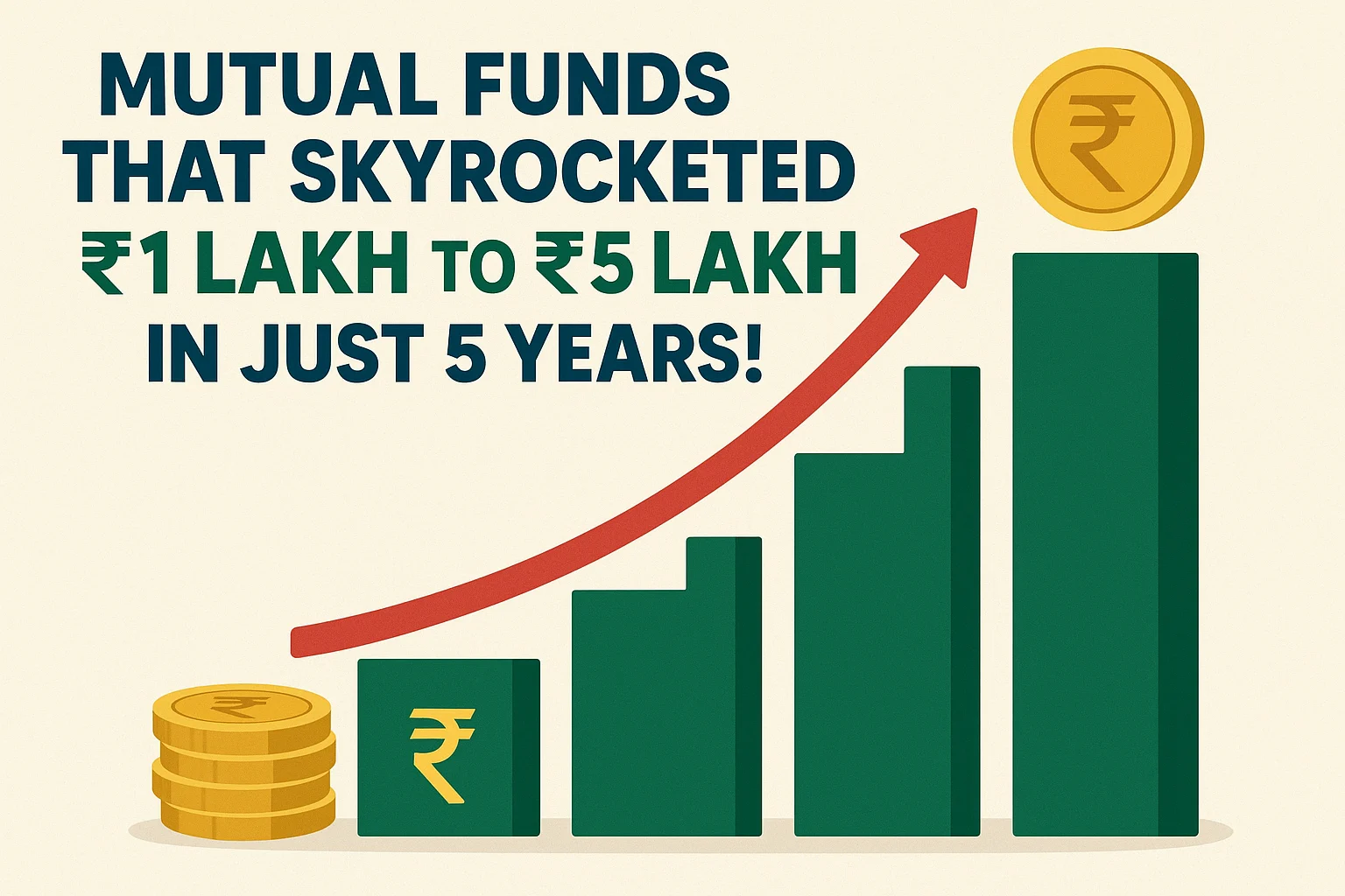 Mutual Funds That Skyrocketed ₹1 Lakh to ₹5 Lakhs in Just 5 Years!