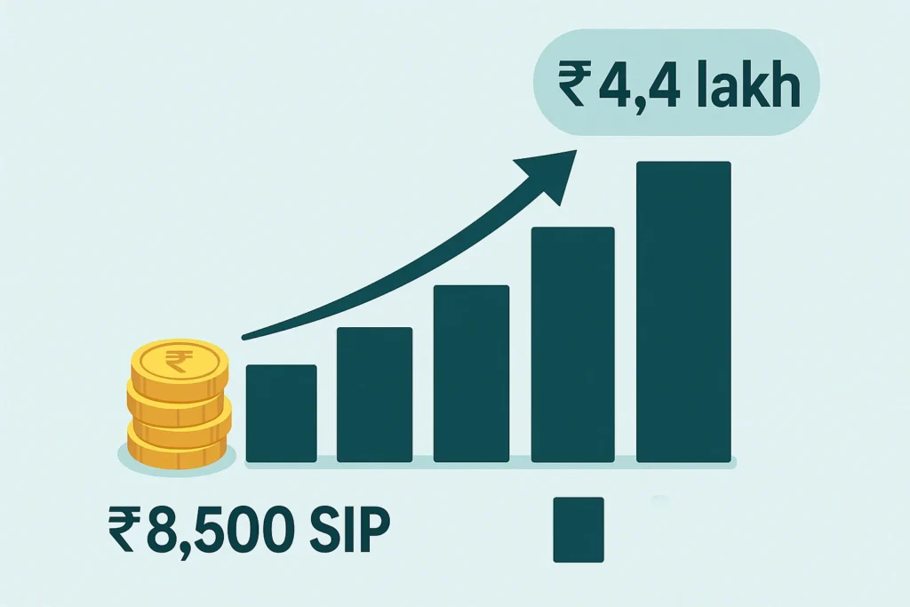 ₹8,500 SIP Grows to ₹4.4L in 3 Yrs with Flexicap Fund 148 ₹8,500 SIP Grows to ₹4.4L in 3 Yrs with Flexicap Fund