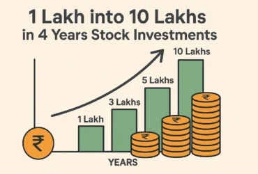 1 Lakh into 10 Lakhs in 4 Years Through Stock Investments