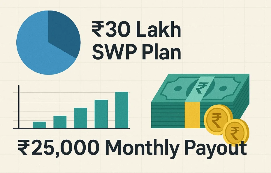 Invest ₹30 Lakh SWP Plan for ₹25,000 Monthly Payout 148 Invest ₹30 Lakh SWP Plan for ₹25,000 Monthly Payout