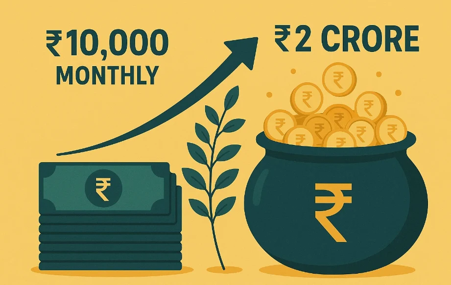 Make ₹2 Crore by Investing ₹10,000 Monthly – Real Example Included! 148 Make ₹2 Crore by Investing ₹10,000 Monthly