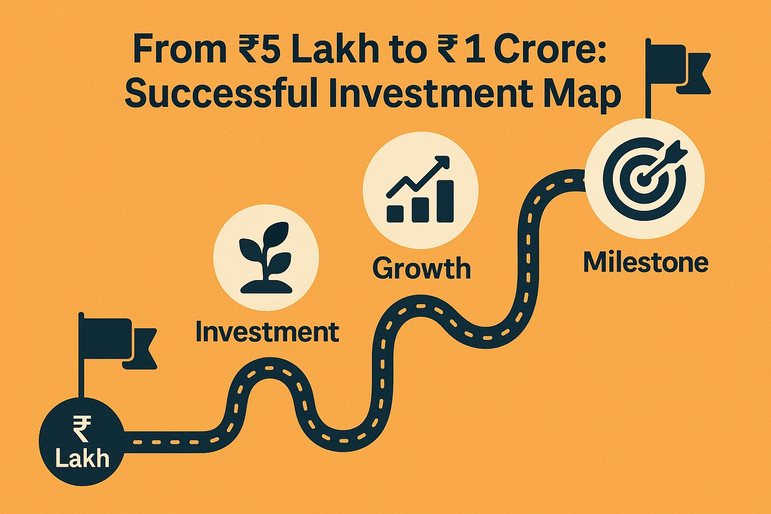 From ₹5 Lakh to ₹1 Crore: Successful Investment Map