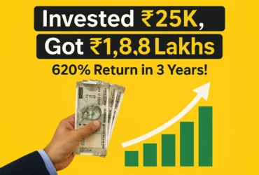 Invested ₹25K, Got ₹1.8 Lakhs – 620% Return in 3 Years