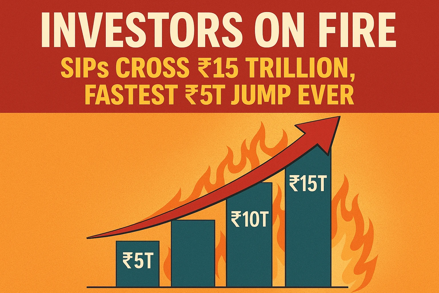 Investors on Fire: SIPs Cross ₹15 Trillion, Fastest ₹5T Jump Ever
