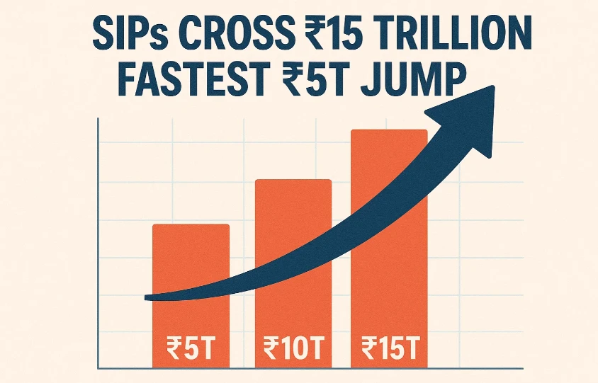 Investors on Fire: SIPs Cross ₹15 Trillion, Fastest ₹5T Jump Ever