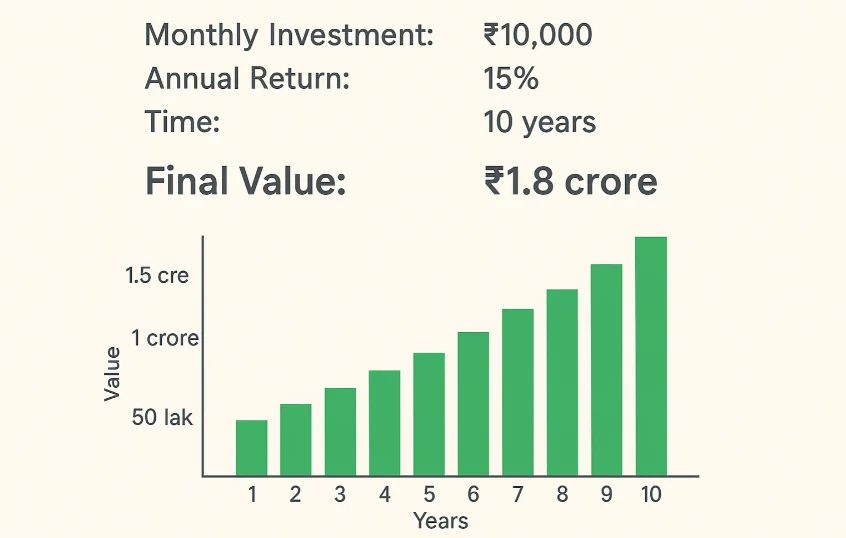 15% Returns Myth: ₹10K to ₹1.8 Crore? Real Math