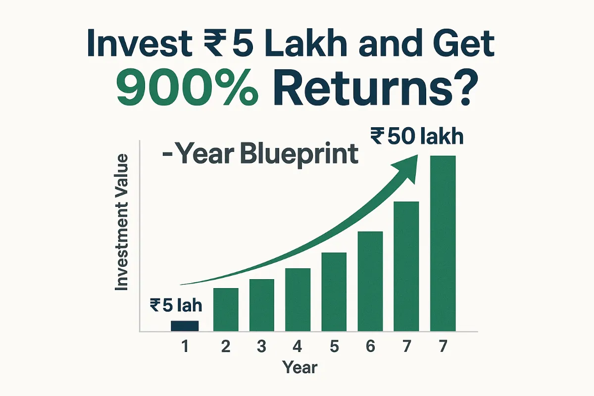 Invest ₹5 Lakh and Get 900% Returns? 7-Year Blueprint