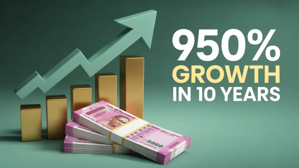 25,000 to ₹2.58 Crore: Investors Made 950% Growth in 10 Years