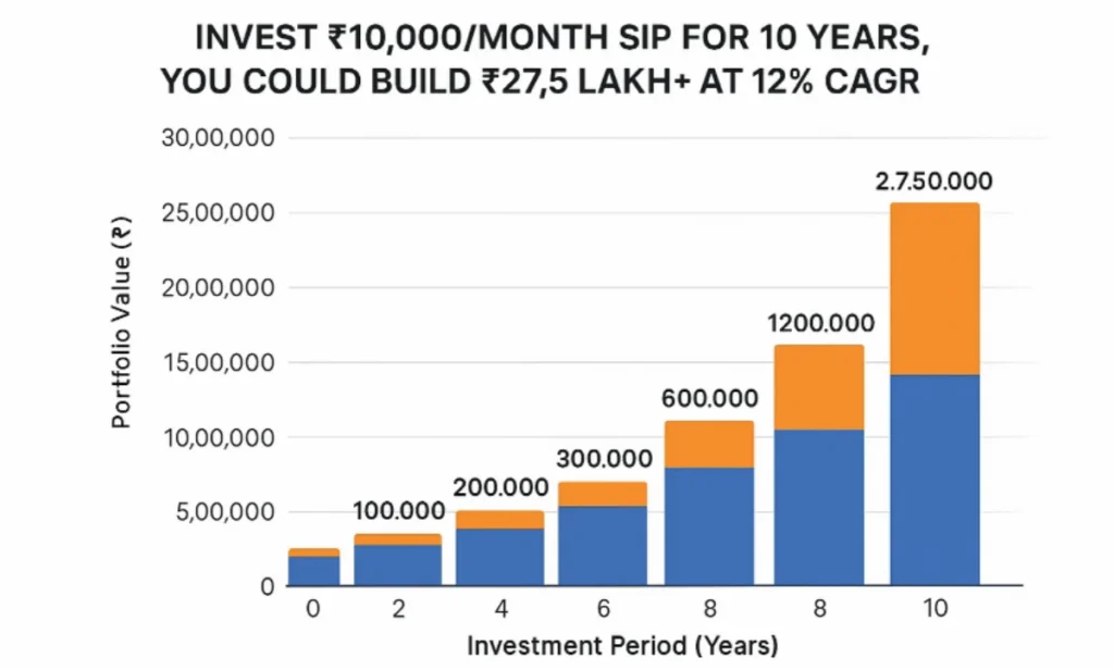 10 High Performing Mutual Funds with ₹50,000 Crore+ AUM