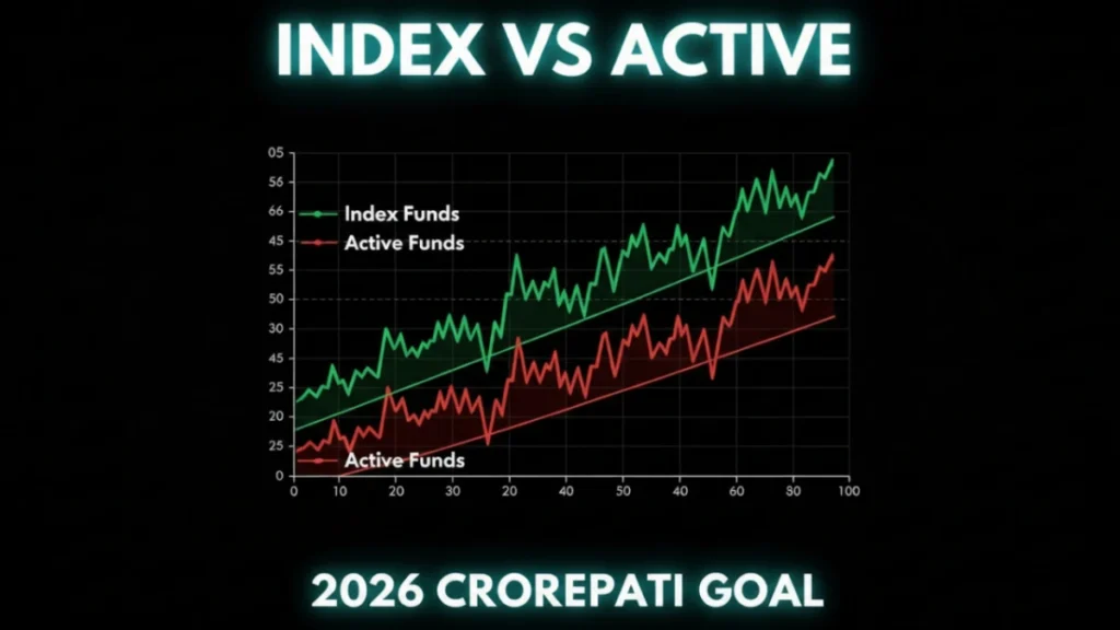 Best Index Funds vs Active Funds for Crorepati Goal 2026