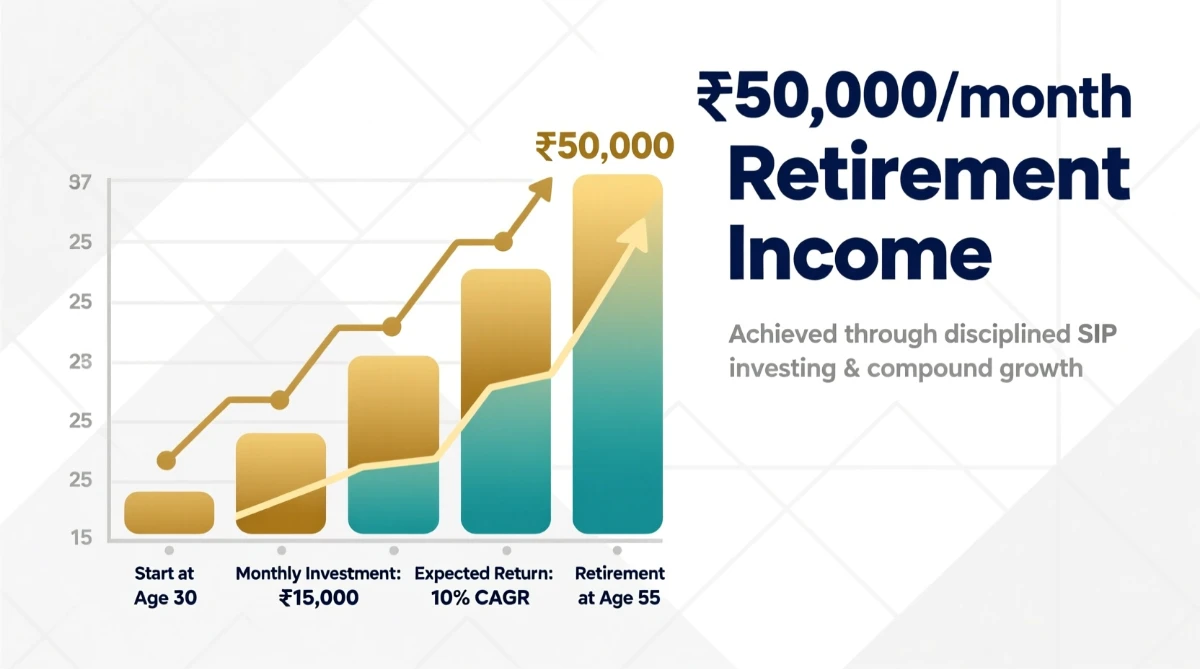 4 SIP Plans to Create ₹50,000 Monthly Retirement Income