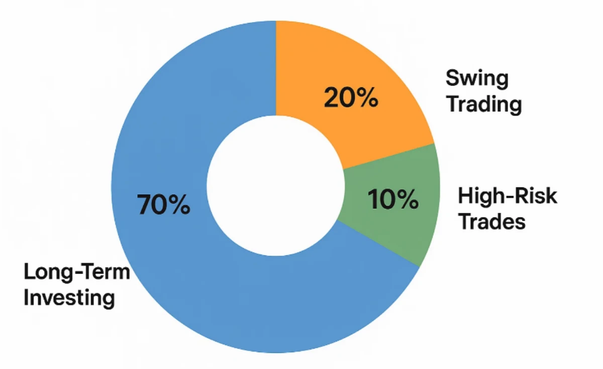 70% Long-Term Investing 20% Swing Trading 10% High-Risk Trades