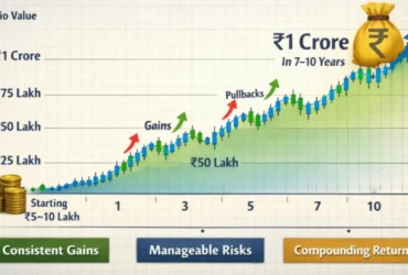 Swing Trading Compounding: Turn ₹5–10 Lakh into ₹1 Crore