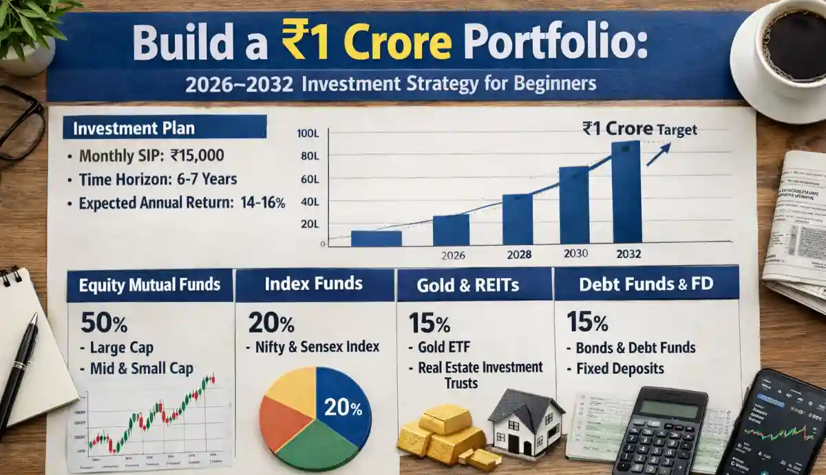Build a ₹1 Crore Portfolio: 2026–2032 Investment Strategy for Beginners