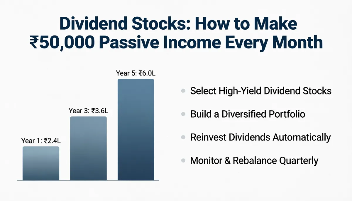Dividend Stocks: How to Make₹50,000 Passive Income Every Month